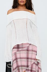Princess Polly So Gone Off the Shoulder Sweater