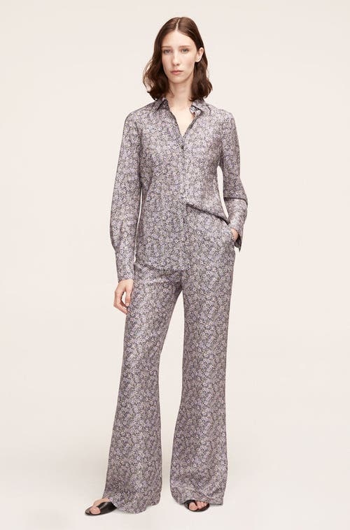 REBECCA TAYLOR REBECCA TAYLOR VIOLET FLEUR SILK PAJAMA PANT