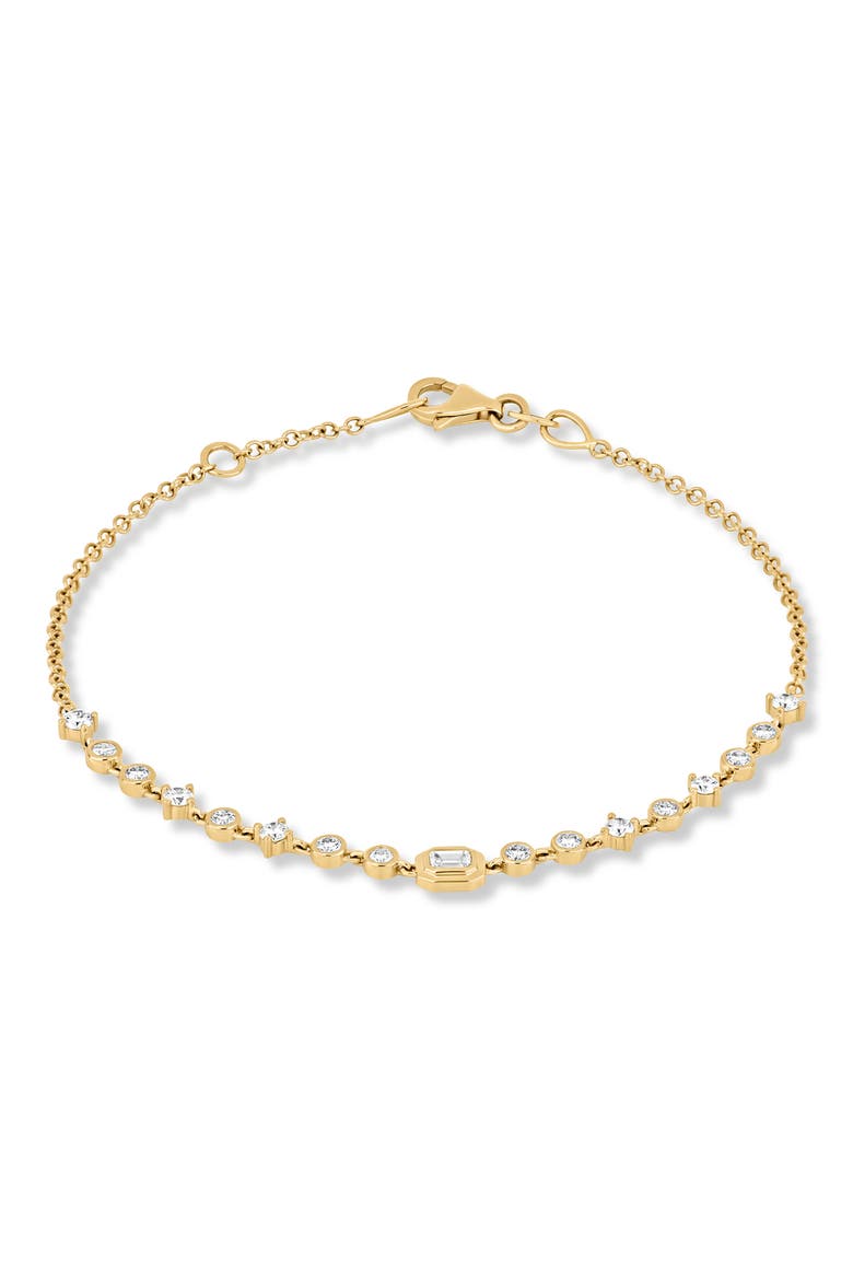 18K Gold Monaco Diamond Line Bracelet (Online Trunk Show), Alternate, color, 18K YELLOW GOLD/ DIAMOND