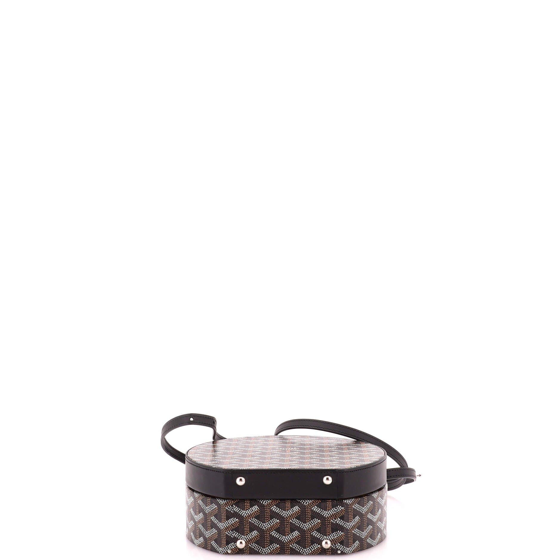 Alto Hatbox Bag Coated Canvas, Alternate, color, Black