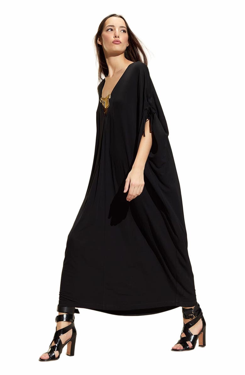 Cynthia Rowley Calypso Kaftan, Alternate, color, Black