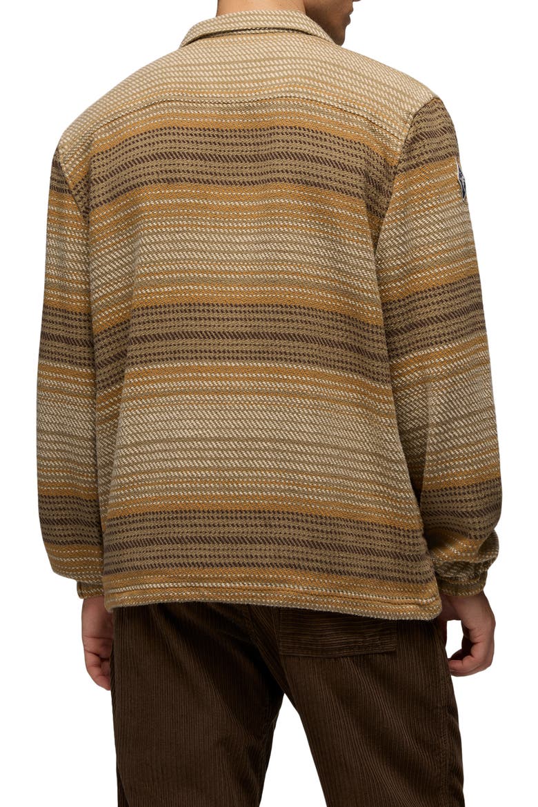 Heritage Flannel Zip-Up Shirt, Alternate, color, DARK ROAST