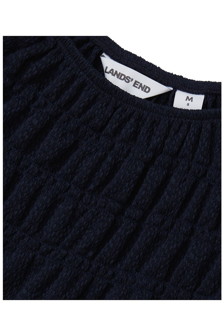 Girls Smocked Long Sleeve Knit Shirt, Alternate, color, Classic Navy