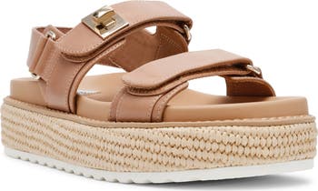 Steve Madden Bigmona Raffia Platform Sandal (Women) | Nordstrom