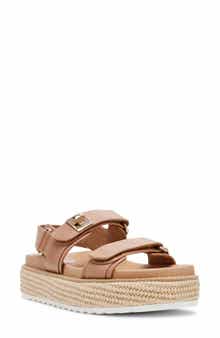 Steve Madden Bigmona Raffia Platform Sandal