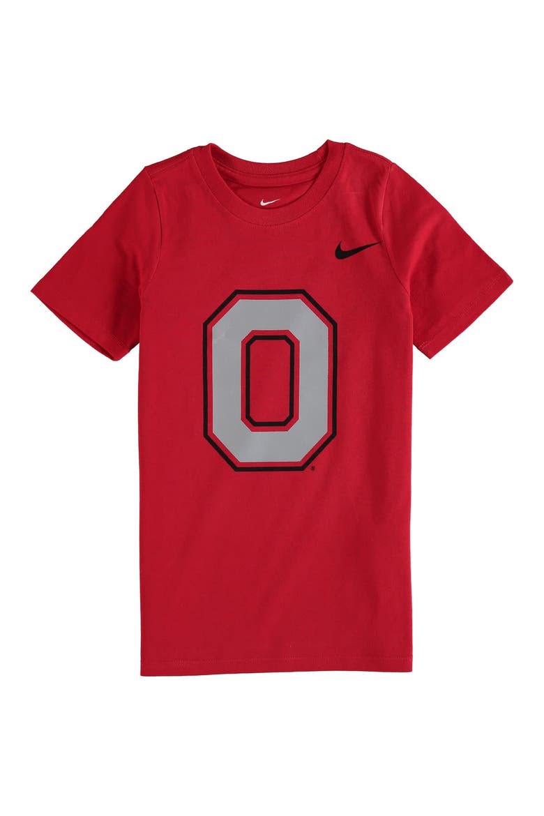 Preschool Nike Scarlet Ohio State Buckeyes Logo Performance T-Shirt, Main, color, Scarlet