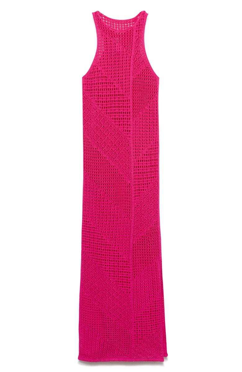 MANGO Open Stitch Maxi Cover-Up Dress, Alternate, color, 