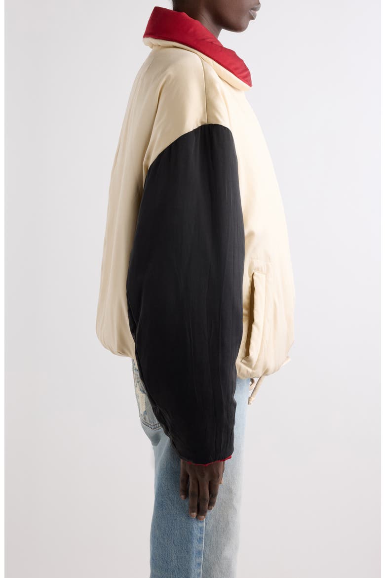 Bleza Silk Toggle Jacket, Alternate, color, CHAMPAGNE