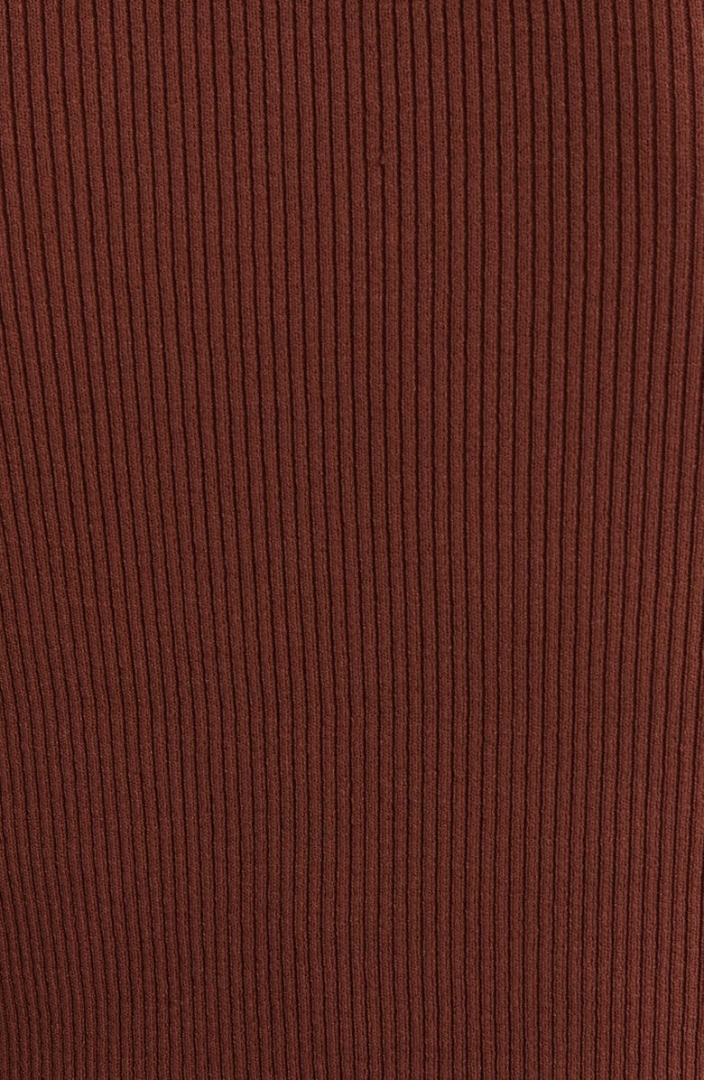 BOSS Feskies Rib Funnel Neck Sleeveless Sweater, Alternate, color, Rust/Coppr