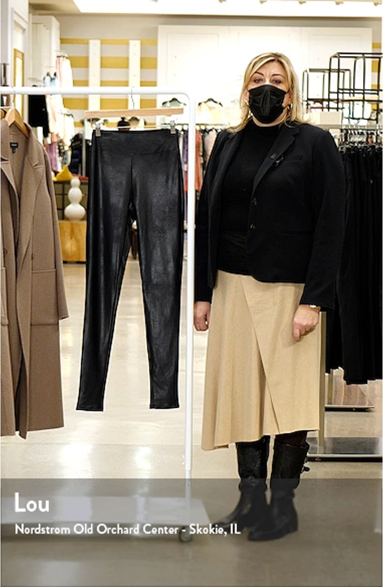 The Extra Drip High Waist Faux Leather Leggings, sales video thumbnail