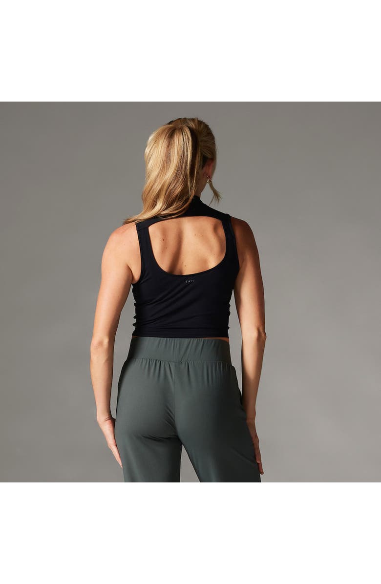 Tavi Mock Neck Tank, Alternate, color, Ebony