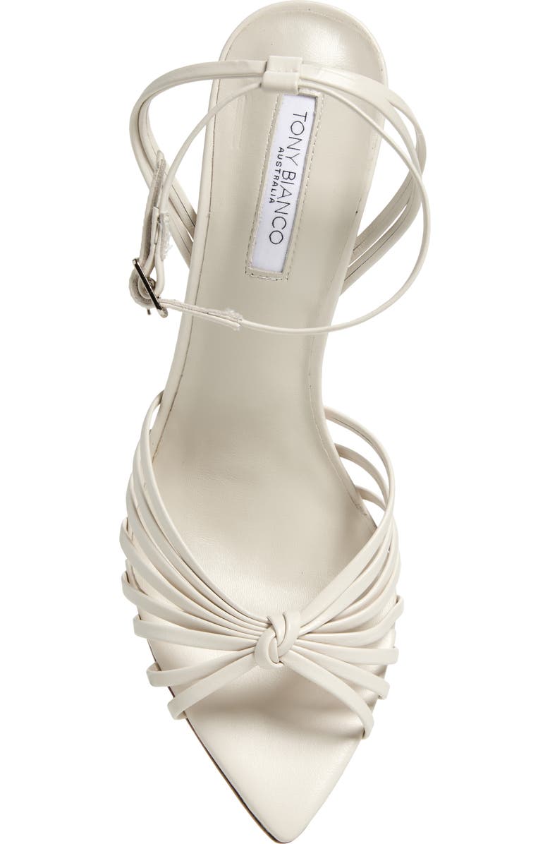 Tony Bianco Maxos Ankle Strap Pointed Toe Sandal, Alternate, color, Bone Venice