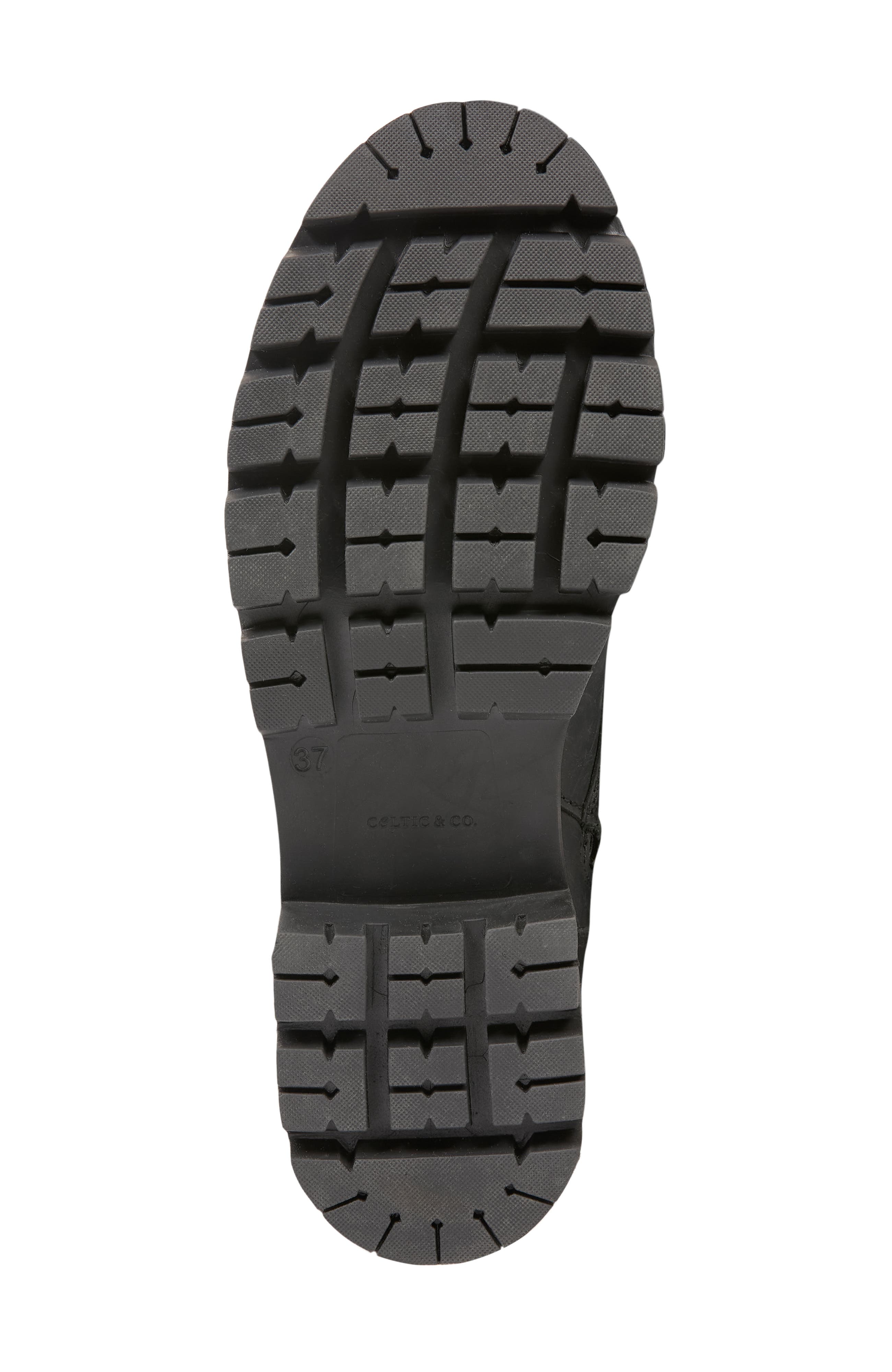 Celtic & Co. Strap Detail Mid Calf Boot, Alternate, color, Black