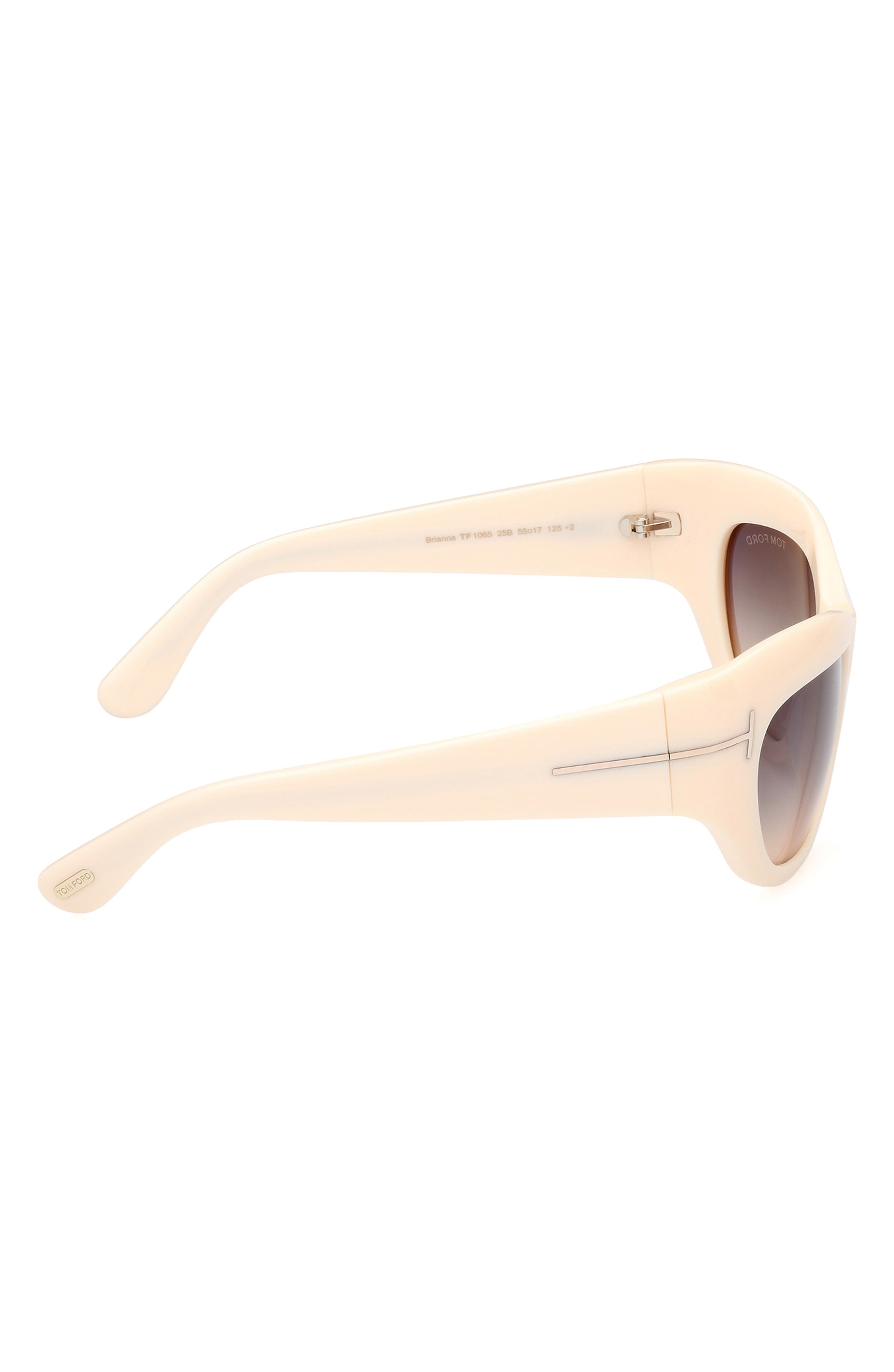 TOM FORD Brianna 55mm Gradient Cat Eye Sunglasses (Women 