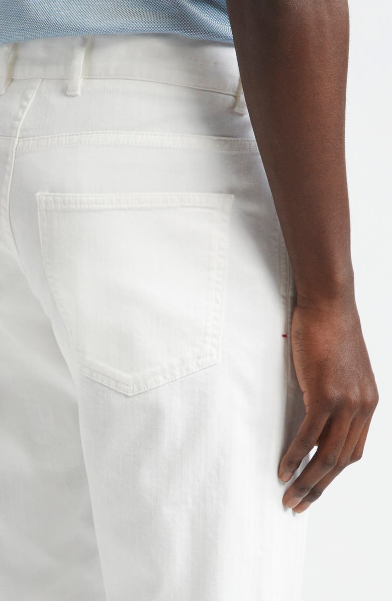 ISAIA Five-Pocket Slim Fit Chinos, Alternate, color, Open White