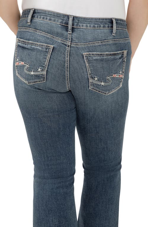 Shop Silver Jeans Co. Suki Curvy Raw Hem Mid Rise Kick Flare Jeans