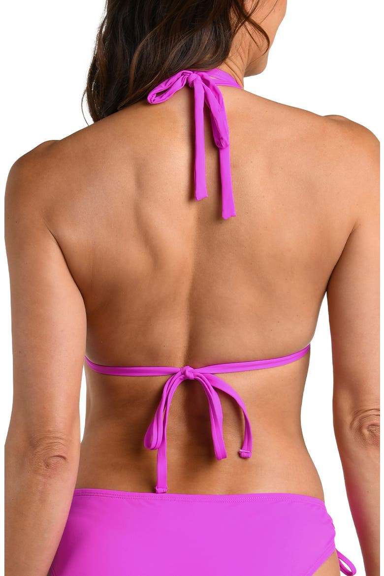 Island Goddess Halter Bikini Top, Alternate, color, VIOLET