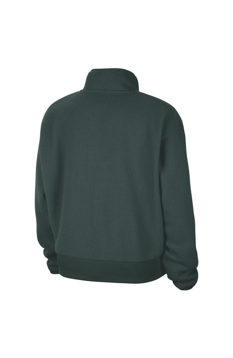 Nike Women's Nike Green Michigan State Spartans Fly Fleece Quarter-Zip Jacket, Alternate, color, Green