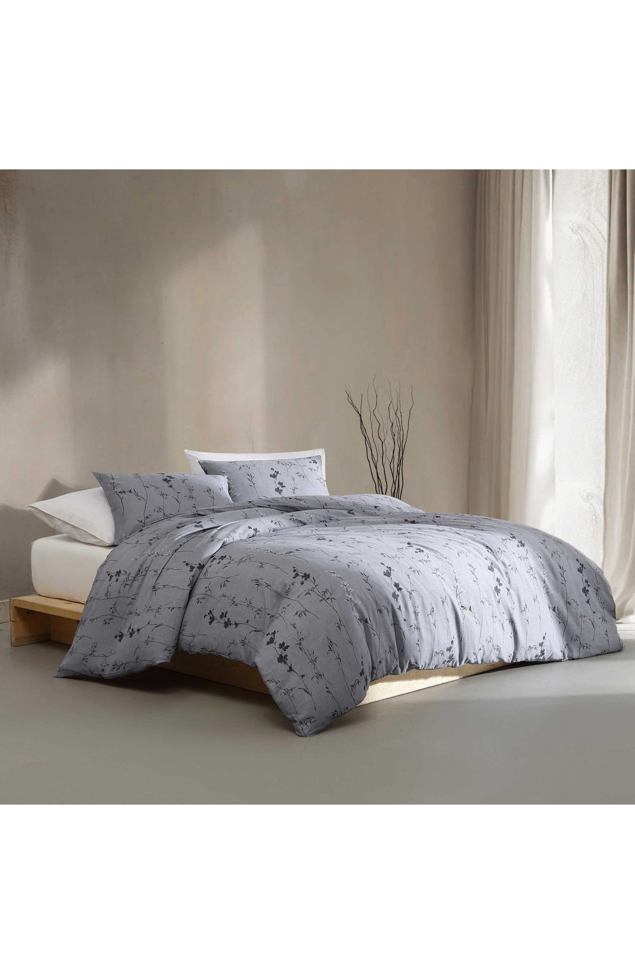 Calvin Klein Home Wildflower Cotton Comforter & Sham Set - Medium Purple, Queen