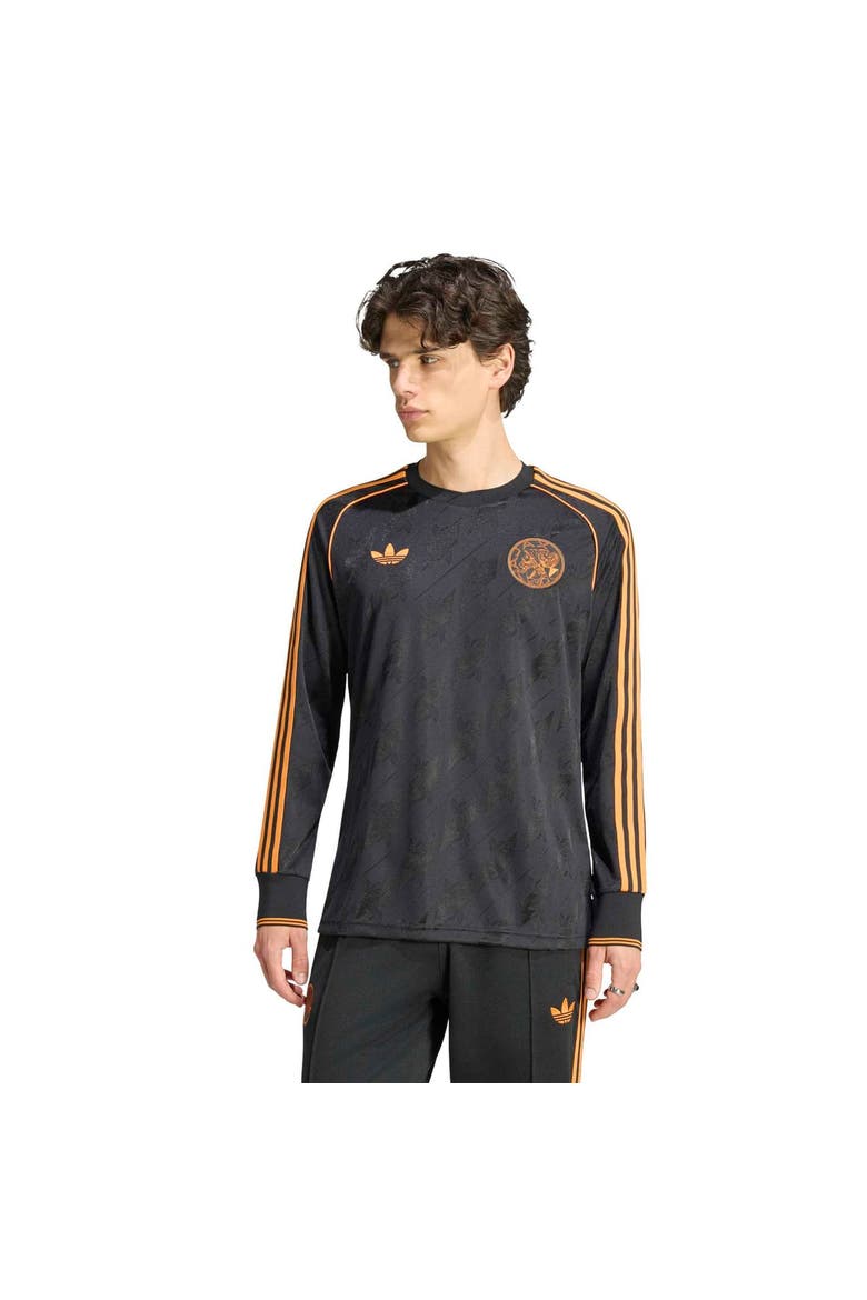 Men's adidas Originals  Black Ajax 2026/27  Replica Long Sleeve Jersey, Main, color, Black