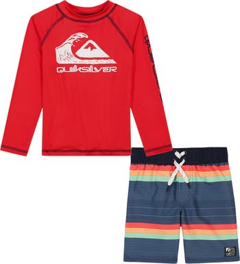 Long Sleeve Two-Piece Rashguard Swimsuit
