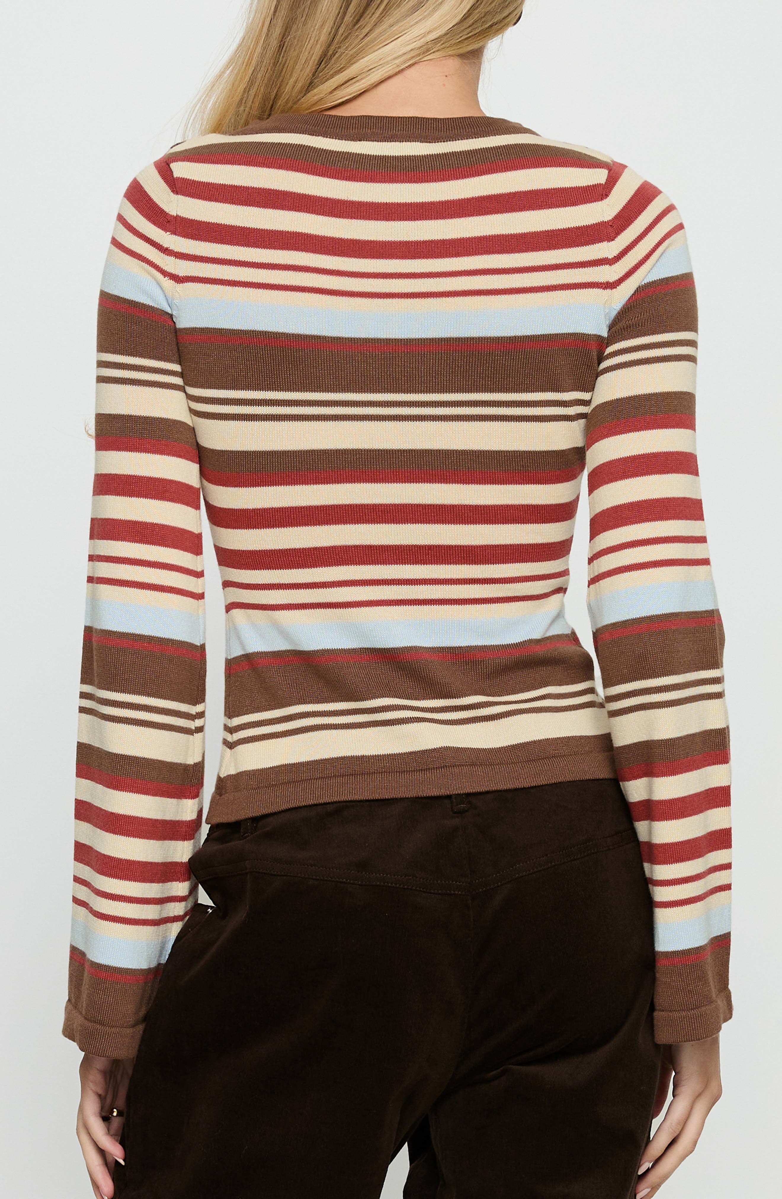 Milda Stripe Cardigan - image 2