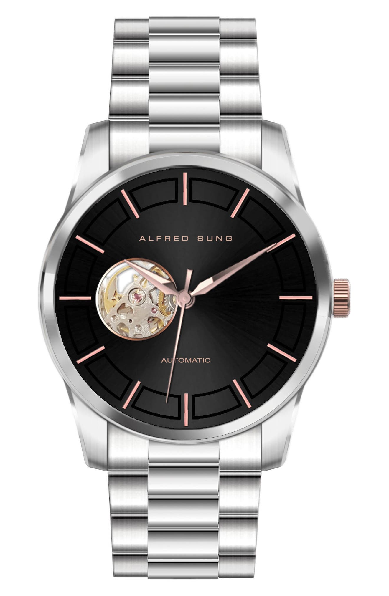 Alfred Sung Automatic I Quartz Bracelet Watch, 42mm