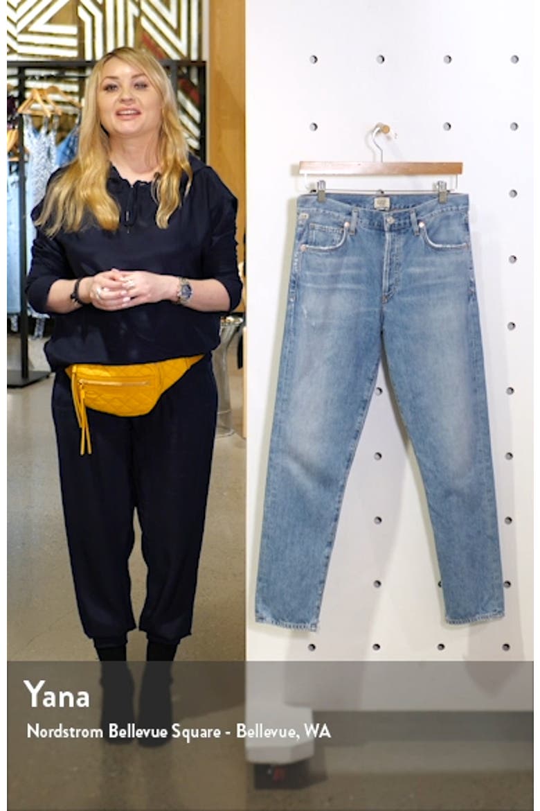 Liya High Waist Nonstretch Organic Cotton Boyfriend Jeans video