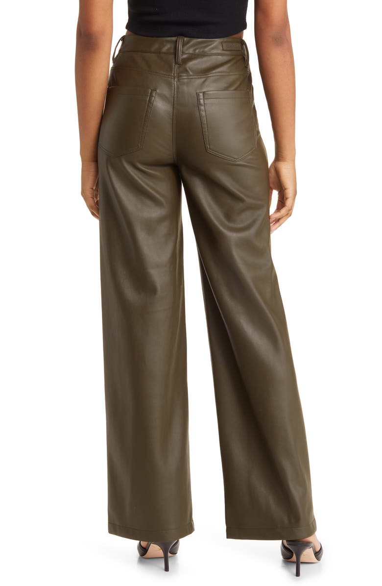 BLANKNYC Franklin High Waist Faux Leather Wide Leg Pants, Alternate, color, Sign Up