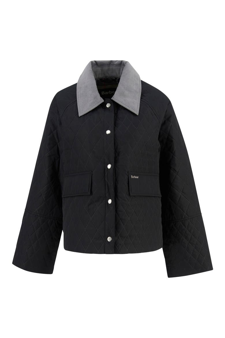 Kirby Quilted Jacket, Alternate, color, BLACK/ DRESS TARTAN