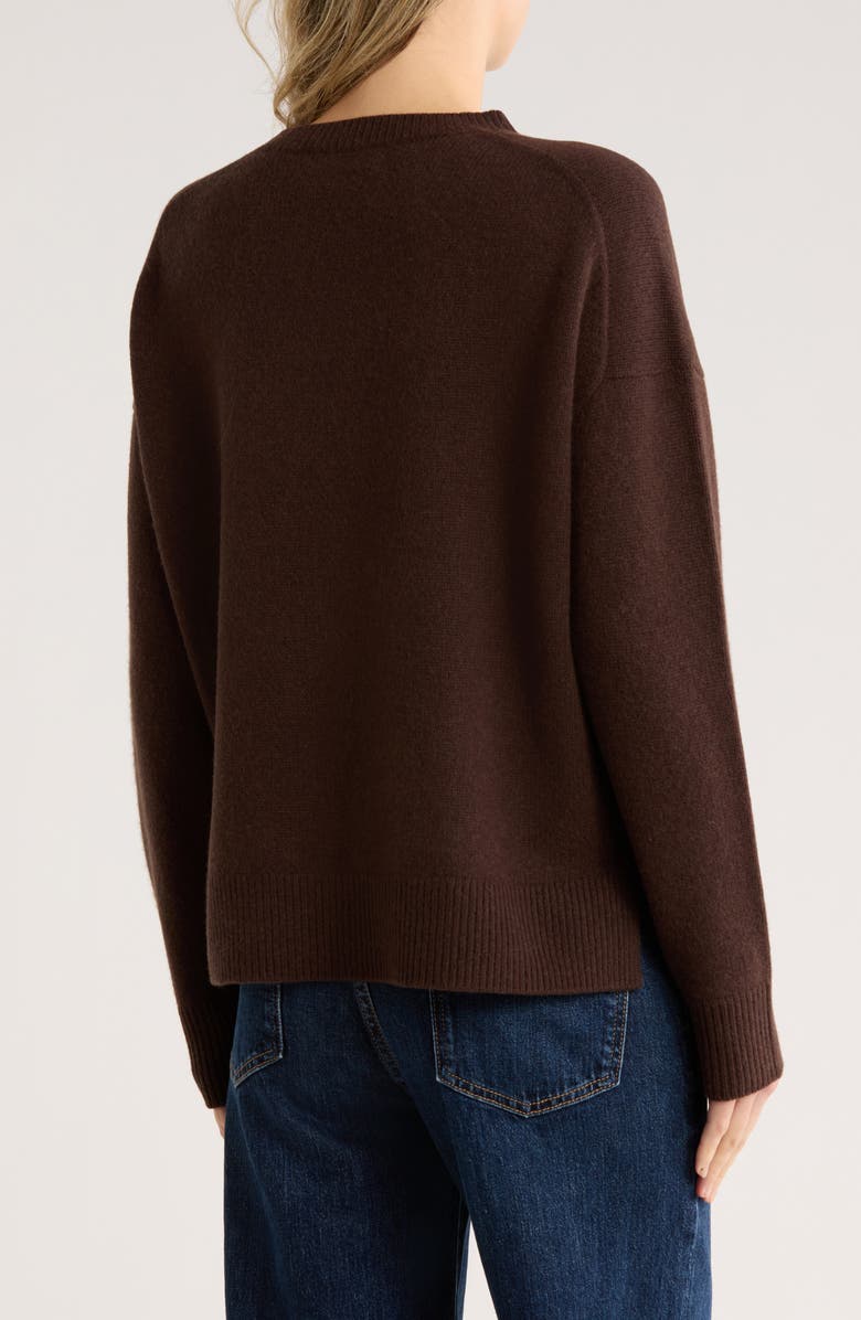 Nordstrom Wool & Cashmere Blend Sweater, Alternate, color, Brown Coffee