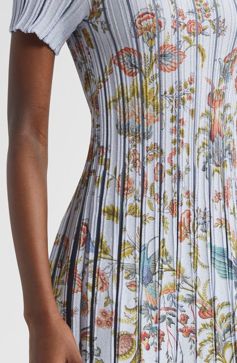 Etro Floral Knit Midi Dress, Alternate, color, Stampa F.do Bianco