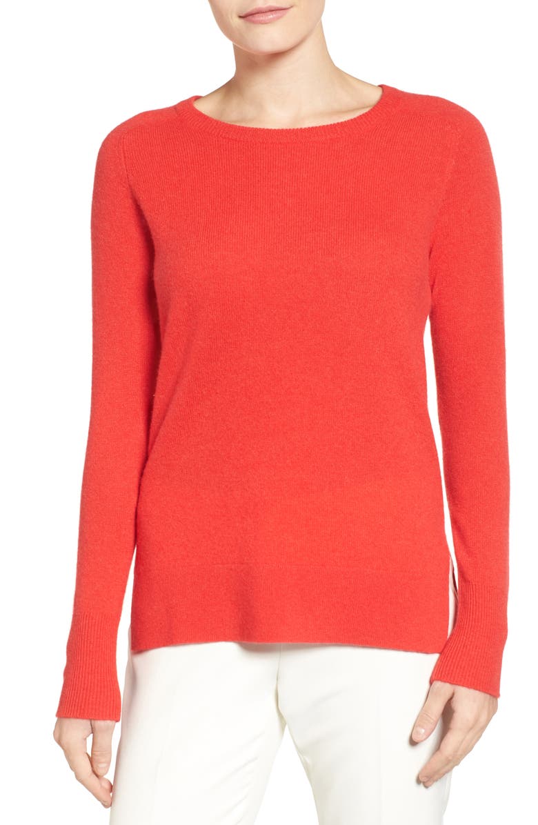Halogen<sup>®</sup> Crewneck Lightweight Cashmere Sweater, Main, color,
