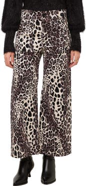 FIFTEEN TWENTY Rylee Print Wide Leg Cropped Pants