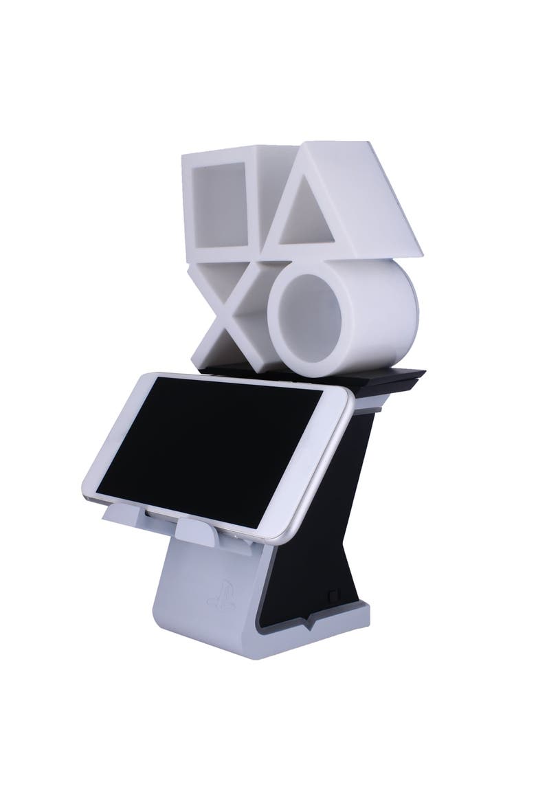 Cable Guys Led Ikons Playstation Logo Charging Phone & Controller Holder, Alternate, color, Multicolored