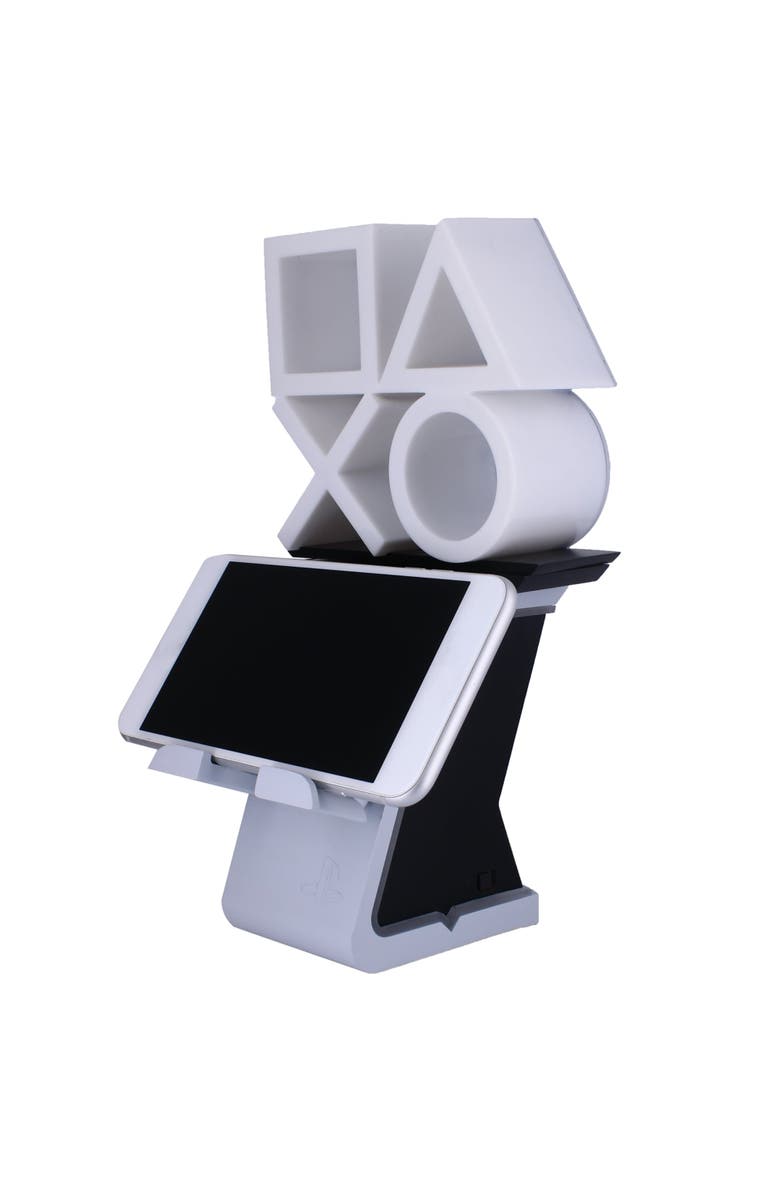 Exquisite Gaming Cable Guys Led Ikons Playstation Logo Charging Phone & Controller Holder, Alternate, color, Multicolored