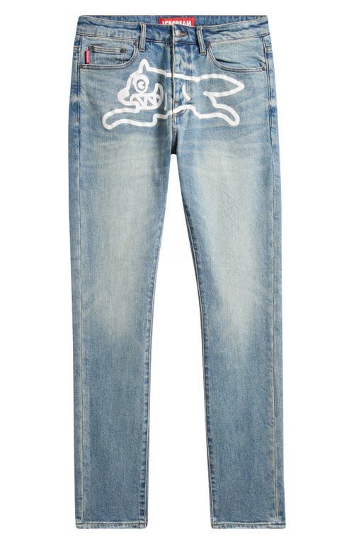 Icecream Chocolate Fit Blue Cheese Jeans In White