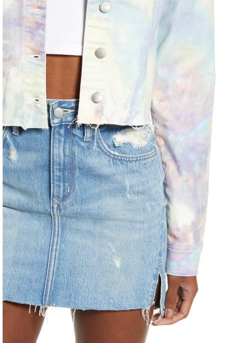 Tie Dye Denim Jacket, Alternate, color, BLUE MALTY