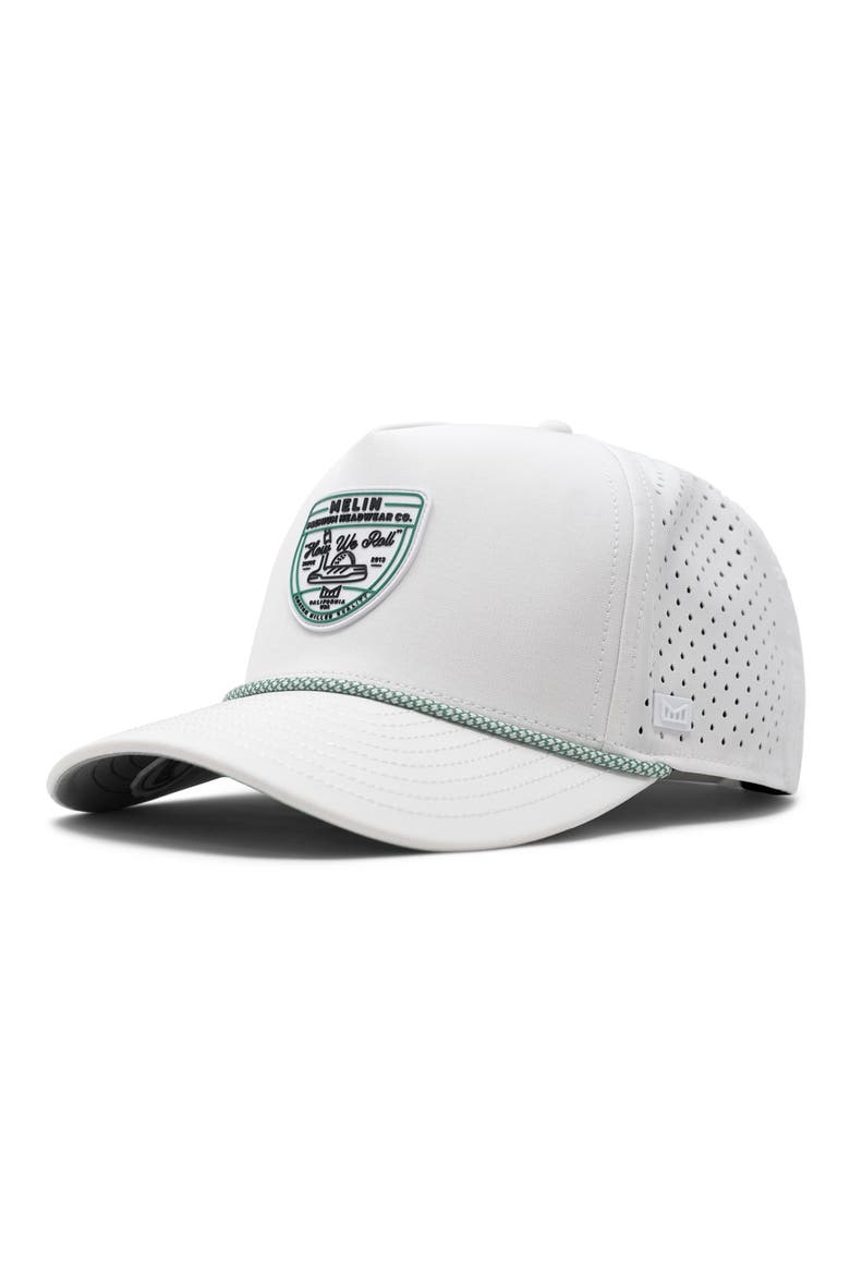 Odysea Links Hydro Performance Snapback Hat, Main, color, WHITE/ FAIRWAY
