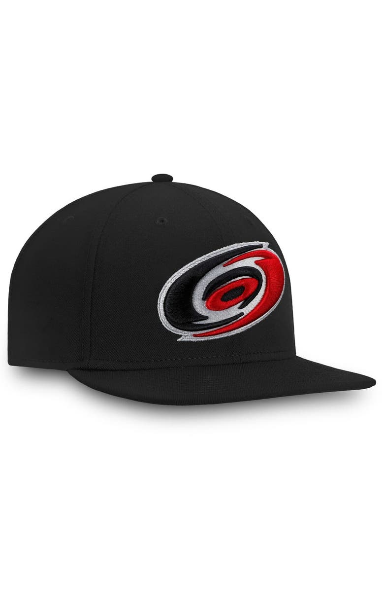 FANATICS Men's Fanatics Black Carolina Hurricanes Core Fitted Hat, Alternate, color, 