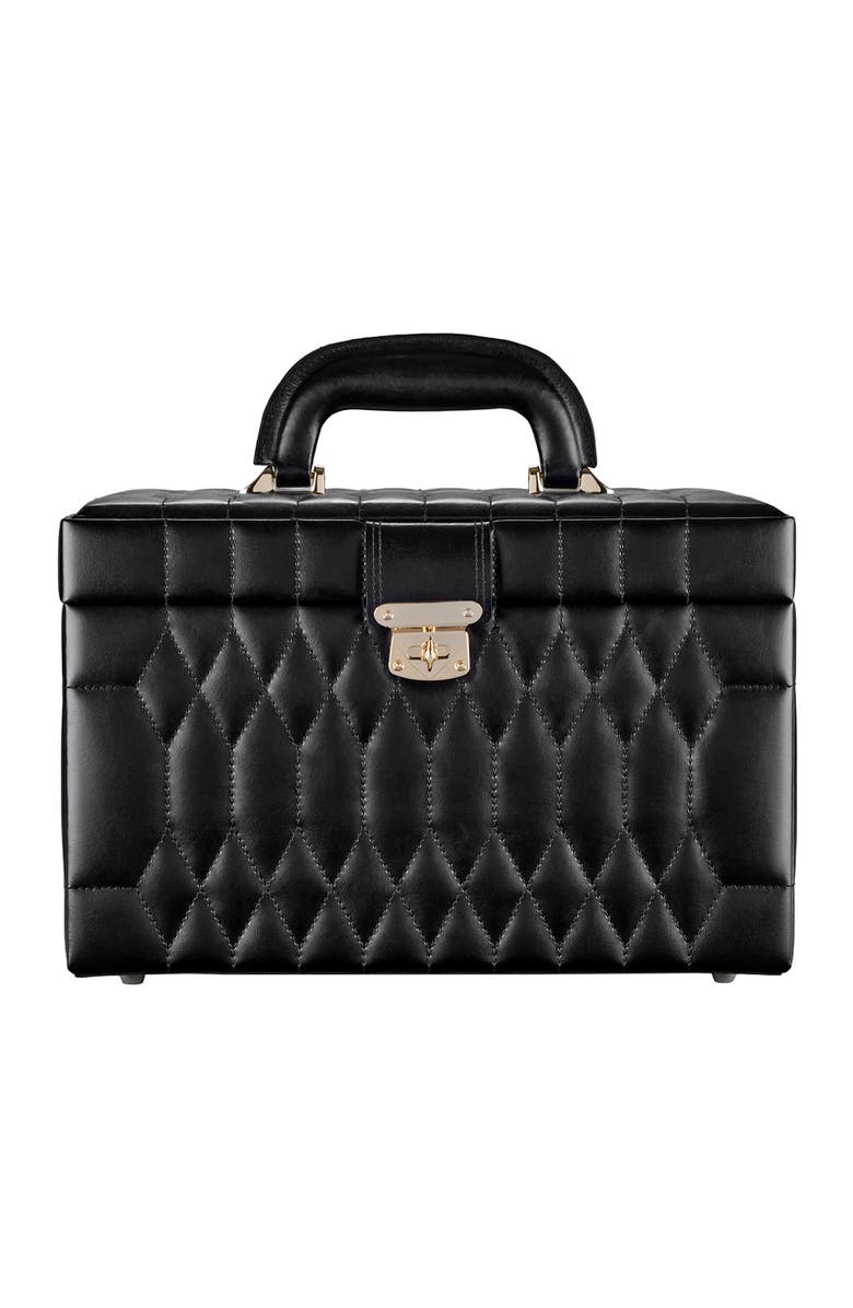 WOLF Caroline Cosmetic Train Case, Main, color, Black