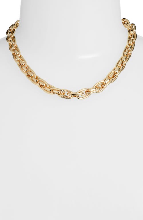 Nordstrom Luxe Double Curb Chain Necklace In Gold