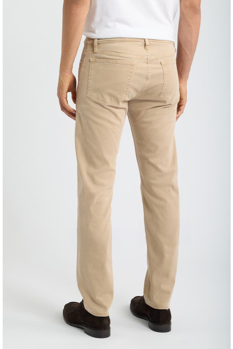 L'Homme Slim Fit Five-Pocket Twill Pants, Alternate, color, SOFT BEIGE
