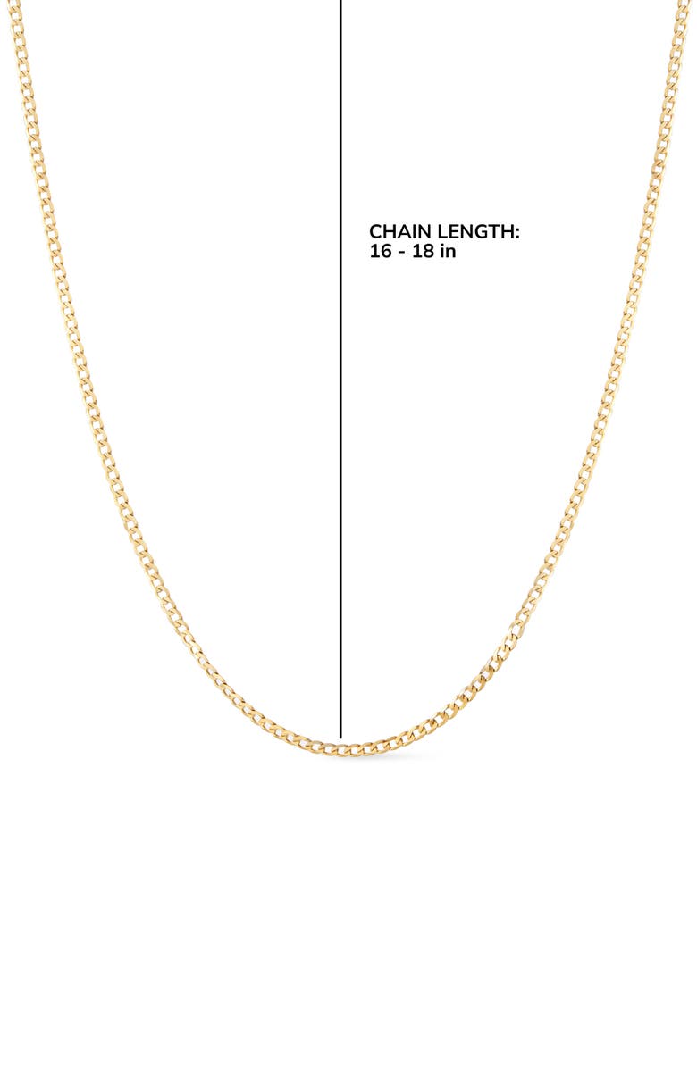 Ana Luisa Solid Yellow Gold - Mini Curb Chain Necklace, Alternate, color, Gold