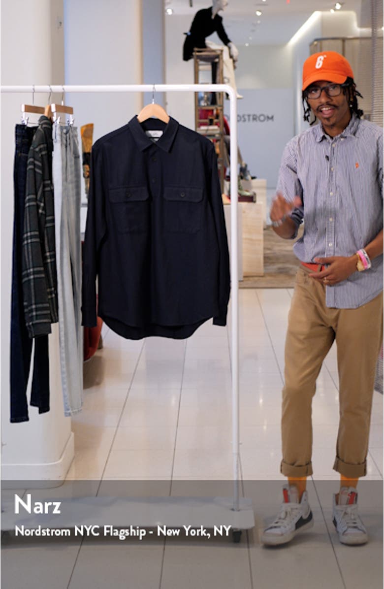 Regular Fit Twill Popover Shirt, sales video thumbnail