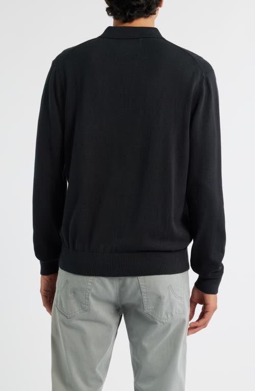 Alex Crane  Feather Organic Cotton Polo Sweater In Gold