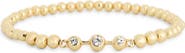 NORDSTROM RACK Cubic Zirconia Bubble Stretch Bracelet
