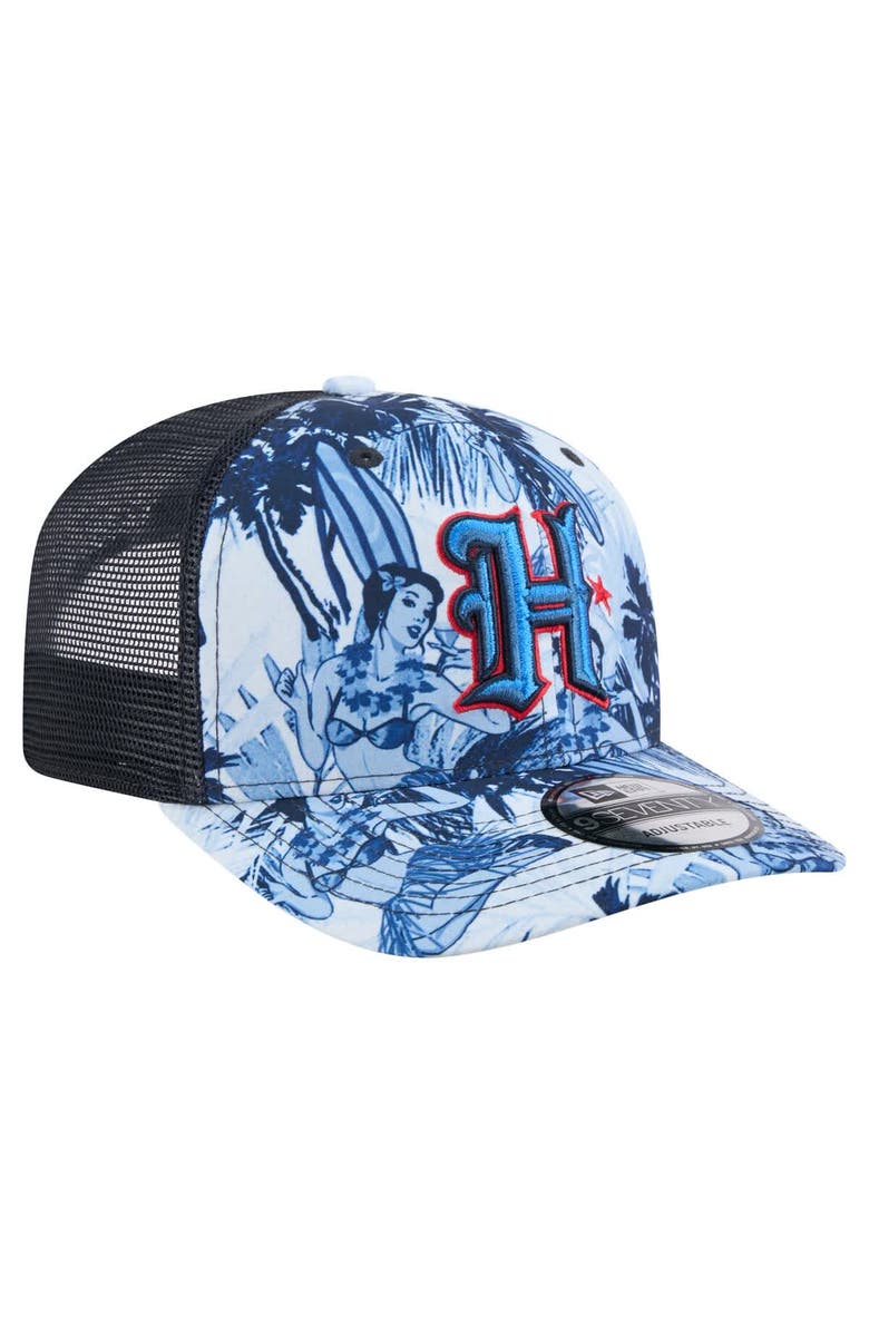 New Era Men's New Era  Navy Houston Texans Hula Trucker 9SEVENTY Adjustable Hat, Alternate, color, 