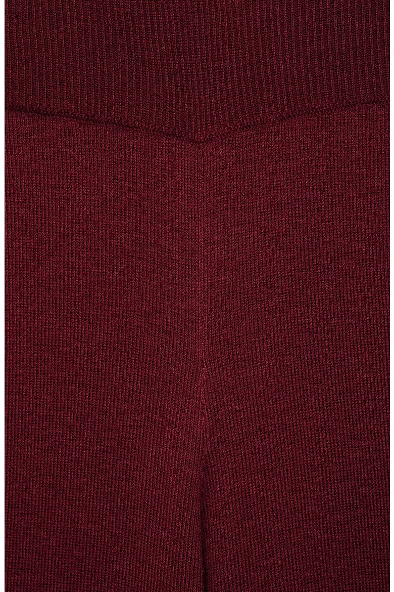 Pull-On Straight Leg Knit Pants, Alternate, color, MAROON