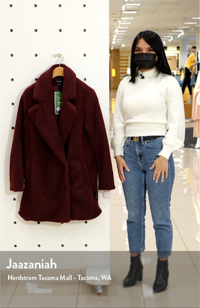 Paloma Faux Shearling Coat, sales video thumbnail